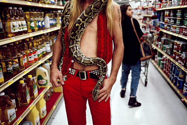 Steve McCurry, Man with Snake, 1992